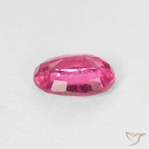 Ruby Gemstone in 7 x 5 mm (calibrated) Size for Sale, Ruby Stone in Dark Pink Color
