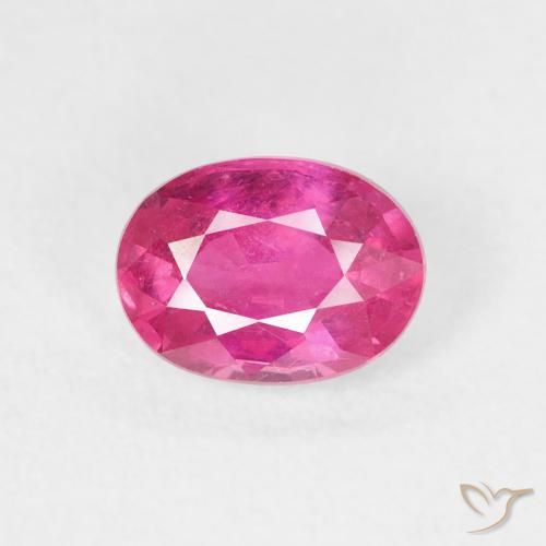 1.26ct Natural Dark Pink Ruby, Oval, VS