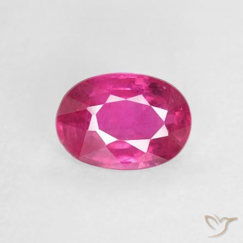 1.04ct Natural Dark Pink Ruby, Oval, VS