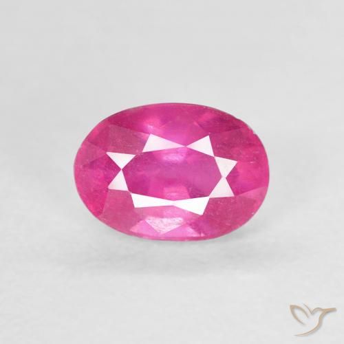 1.31ct Natural Deep Magenta Ruby, Oval, VS