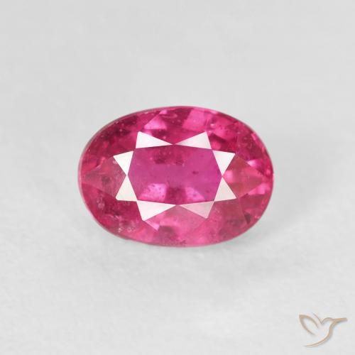 1.25ct Natural Medium Dark-Pink Ruby, Oval, VS