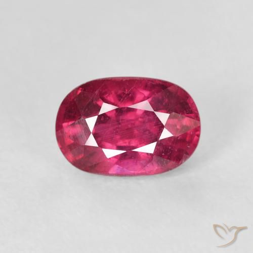 1.47ct Natural Dark Pink Ruby, Oval, VS