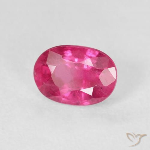 1.33 ct Pink Ruby Stone, Natural Ruby in Oval Facet Shape for Sale