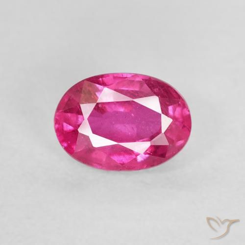 1.20ct Natural Dark Pink Ruby, Oval, VS