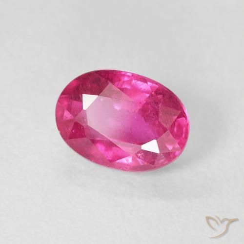 1.20 ct Pink Ruby Stone, Natural Ruby in Oval Facet Shape for Sale