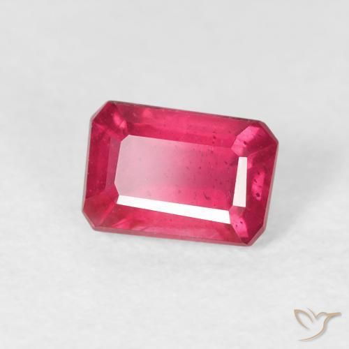 1.04 ct Red Ruby Stone, Natural Ruby in Octagon Step Cut Shape for Sale