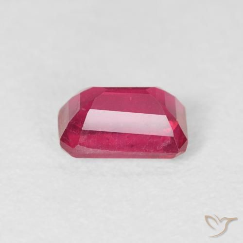 Ruby Gemstone in 6 x 4 mm (calibrated) Size for Sale, Ruby Stone in Medium Red Color