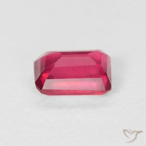 Ruby Gemstone in 6 x 4 mm (calibrated) Size for Sale, Ruby Stone in Pinkish Red Color