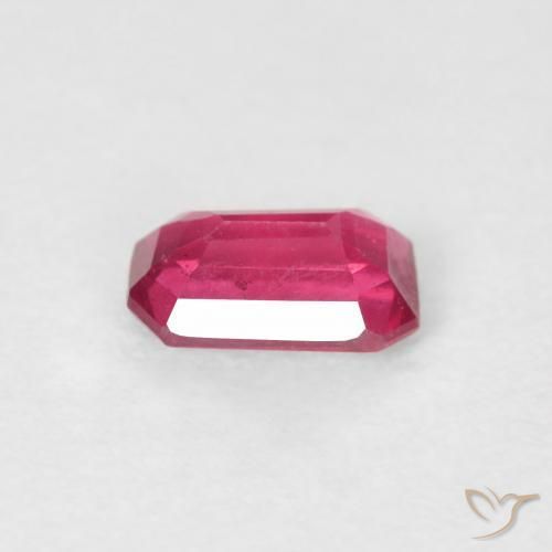 Ruby Gemstone in 6 x 3.7 mm Size for Sale, Ruby Stone in Medium Red Color