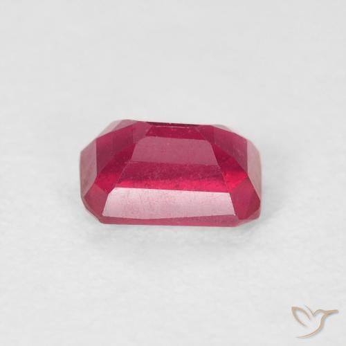 Ruby Gemstone in 6 x 4 mm (calibrated) Size for Sale, Ruby Stone in Pinkish Red Color