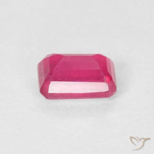 Ruby Gemstone in 6 x 4 mm (calibrated) Size for Sale, Ruby Stone in Medium Red Color