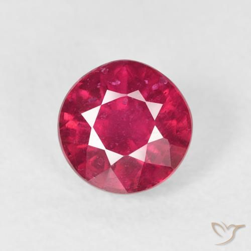 1.30ct Natural Deep Crimson Ruby, Round, VS
