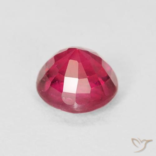 Ruby Gemstone in 6 mm (calibrated) Size for Sale, Ruby Stone in Deep Crimson Color