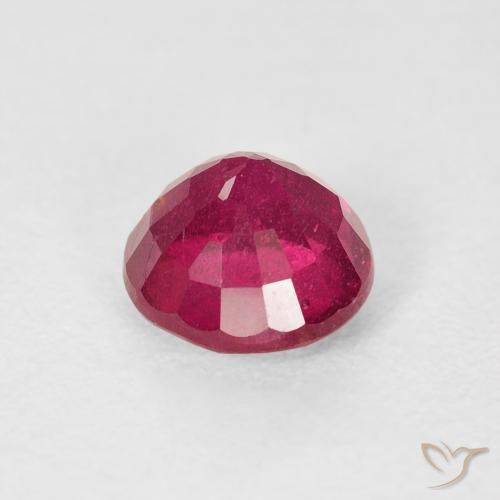 Ruby Gemstone in 6.5 mm (calibrated) Size for Sale, Ruby Stone in Medium Red Color