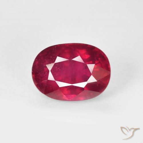 2.48ct Natural Deep Red Ruby, Oval, VS-SI