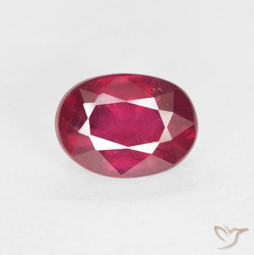 2.17ct Natural Deep Crimson Ruby, Oval, VS