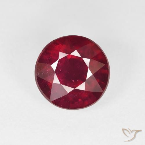 3.93ct Natural Dark Red Ruby, Round, VS