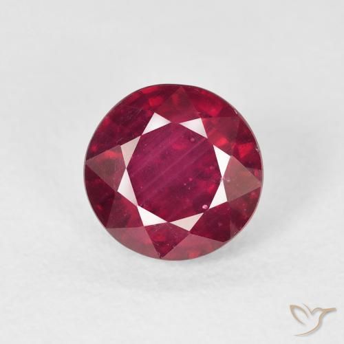 2.88ct Natural Pinkish Red Ruby, Round, VS