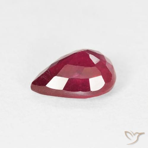 Ruby Gemstone in 8 x 6 mm (calibrated) Size for Sale, Ruby Stone in Deep Red Color