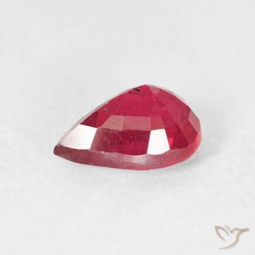 Ruby Gemstone in 7.9 x 5.6 mm Size for Sale, Ruby Stone in Deep Crimson Color