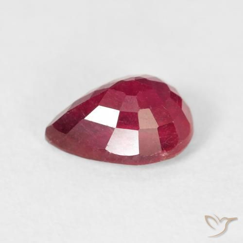 Ruby Gemstone in 8 x 6 mm (calibrated) Size for Sale, Ruby Stone in Deep Red Color