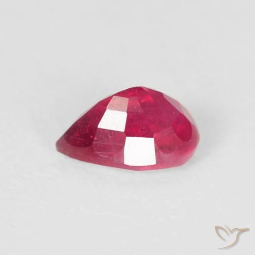 Ruby Gemstone in 6 x 4 mm (calibrated) Size for Sale, Ruby Stone in Deep Crimson Color