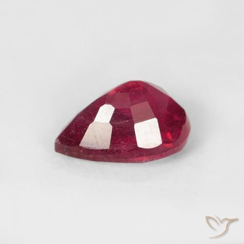 Ruby Gemstone in 6.2 x 4.3 mm Size for Sale, Ruby Stone in Medium Red Color