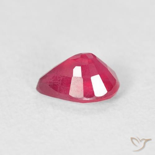 Ruby Gemstone in 6 x 4 mm (calibrated) Size for Sale, Ruby Stone in Jam Red Color
