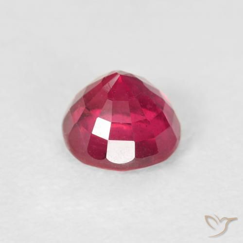 Ruby Gemstone in 5.5 mm (calibrated) Size for Sale, Ruby Stone in Jam Red Color