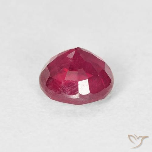 Ruby Gemstone in 5.5 mm (calibrated) Size for Sale, Ruby Stone in Reddish Pink Color