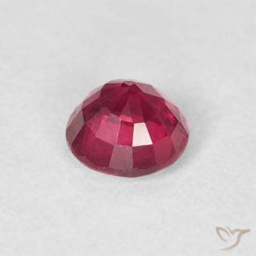 Ruby Gemstone in 5 mm (calibrated) Size for Sale, Ruby Stone in Pinkish Red Color