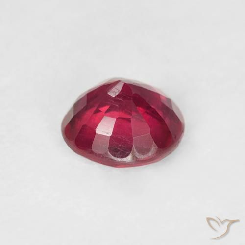 Ruby Gemstone in 5.8 mm Size for Sale, Ruby Stone in Jam Red Color