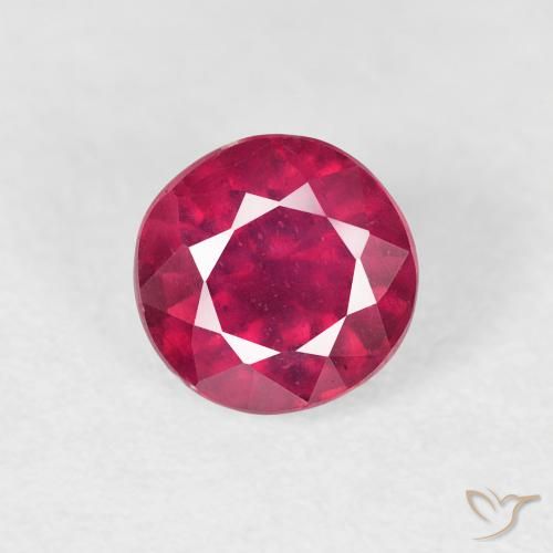 1.04ct Natural Deep Crimson Ruby, Round, VS