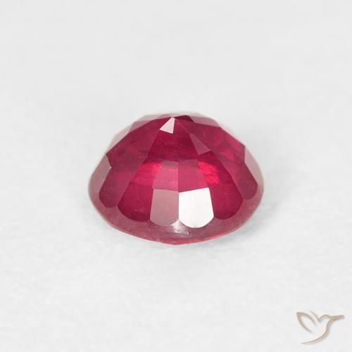 Ruby Gemstone in 5.5 mm (calibrated) Size for Sale, Ruby Stone in Medium Red Color