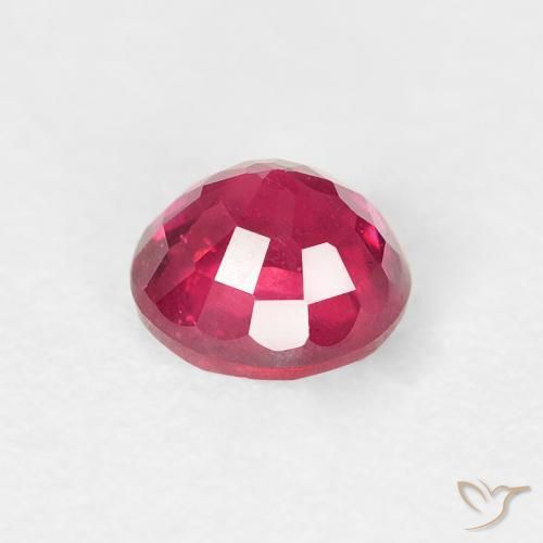 Ruby Gemstone in 5.5 mm (calibrated) Size for Sale, Ruby Stone in Reddish Pink Color