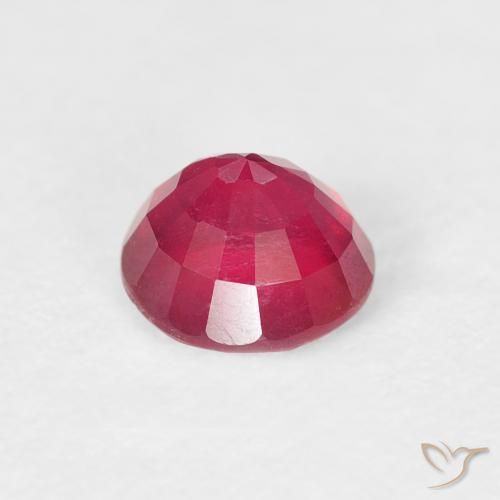 Ruby Gemstone in 5.5 mm (calibrated) Size for Sale, Ruby Stone in Medium Red Color