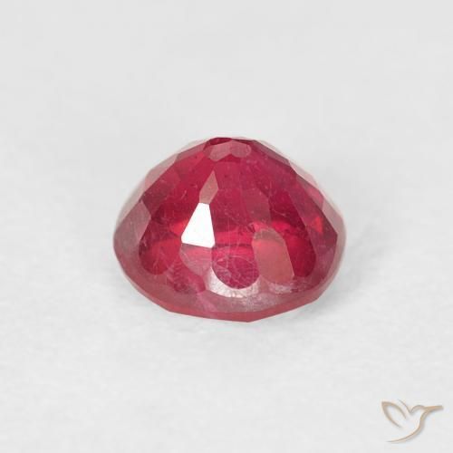 Ruby Gemstone in 5.5 mm (calibrated) Size for Sale, Ruby Stone in Jam Red Color