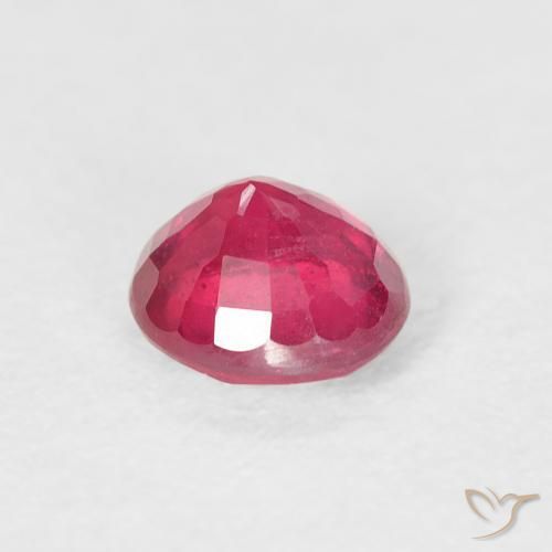 Ruby Gemstone in 5.3 mm Size for Sale, Ruby Stone in Medium Red Color