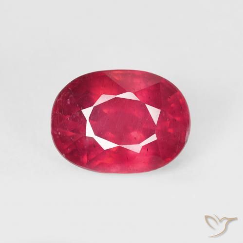 2.15ct Natural Deep Crimson Ruby, Oval, VS-SI