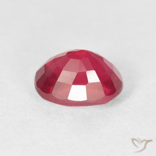 Ruby Gemstone in 8 x 6 mm (calibrated) Size for Sale, Ruby Stone in Deep Crimson Color