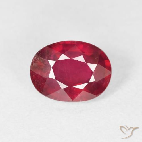 1.87ct Natural Deep Crimson Ruby, Oval, VS-SI