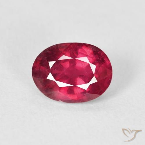 1.74ct Natural Deep Crimson Ruby, Oval, VS-SI