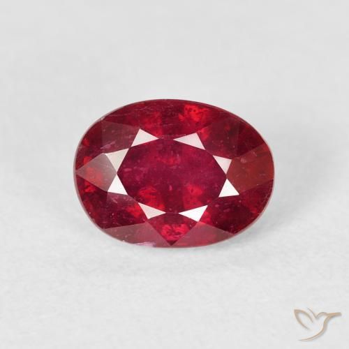 2.17ct Natural Deep Red Ruby, Oval, VS-SI
