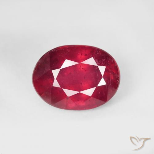 2.32ct Natural Medium Red Ruby, Oval, VS