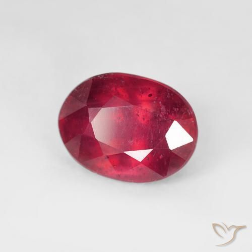 2.32 ct Red Ruby Stone, Natural Ruby in Oval Facet Shape for Sale