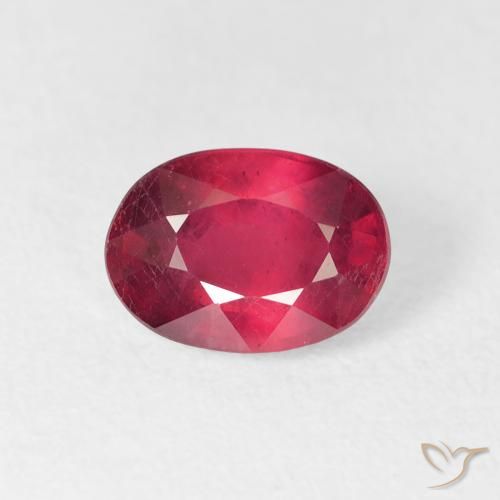 1.80ct Natural Jam Red Ruby, Oval, VS