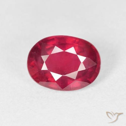 2.05ct Natural Deep Crimson Ruby, Oval, VS, Photo A