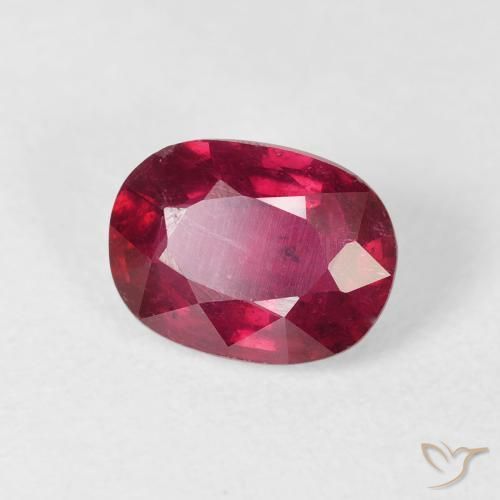 2.05 ct Red Ruby Stone, Natural Ruby in Oval Facet Shape for Sale