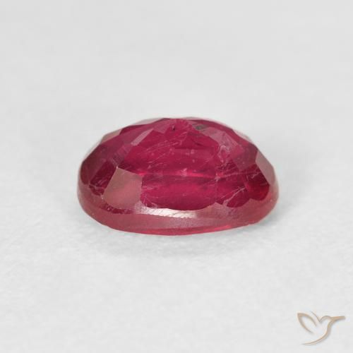 Ruby Gemstone in 8 x 6 mm (calibrated) Size for Sale, Ruby Stone in Blood Red Color