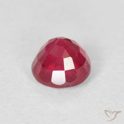 Ruby Gemstone in 5.2 mm Size for Sale, Ruby Stone in Jam Red Color